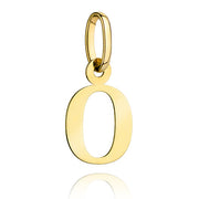 Pandantiv Aur 14K cu Litera O, 25x14 mm
