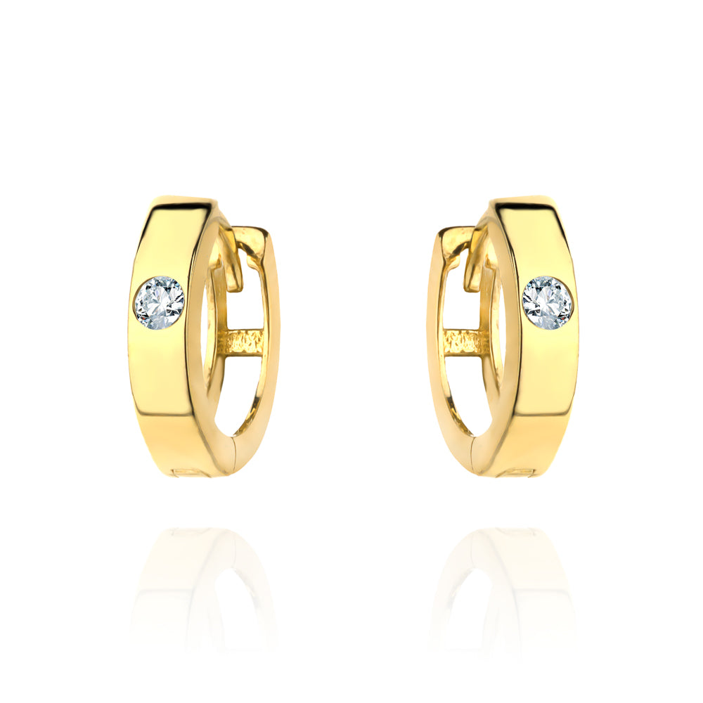 Cercei Creole Aur 14k cu Zirconii