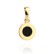 Pandantiv Aur 14K cu Cerc Negru