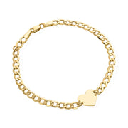 Bratara Impletita cu Inima- Aur 14k