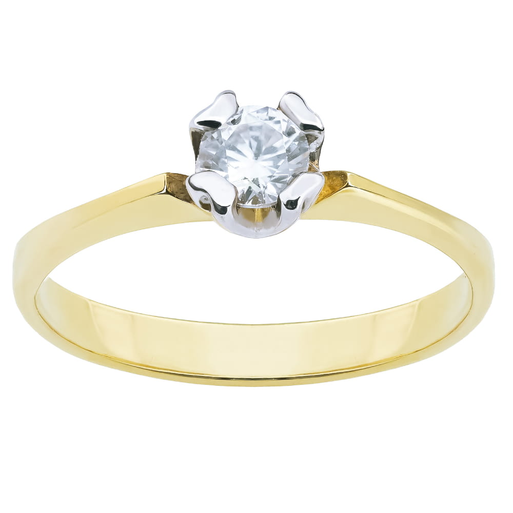 Inel Elegant Aur 8K cu Zirconiu