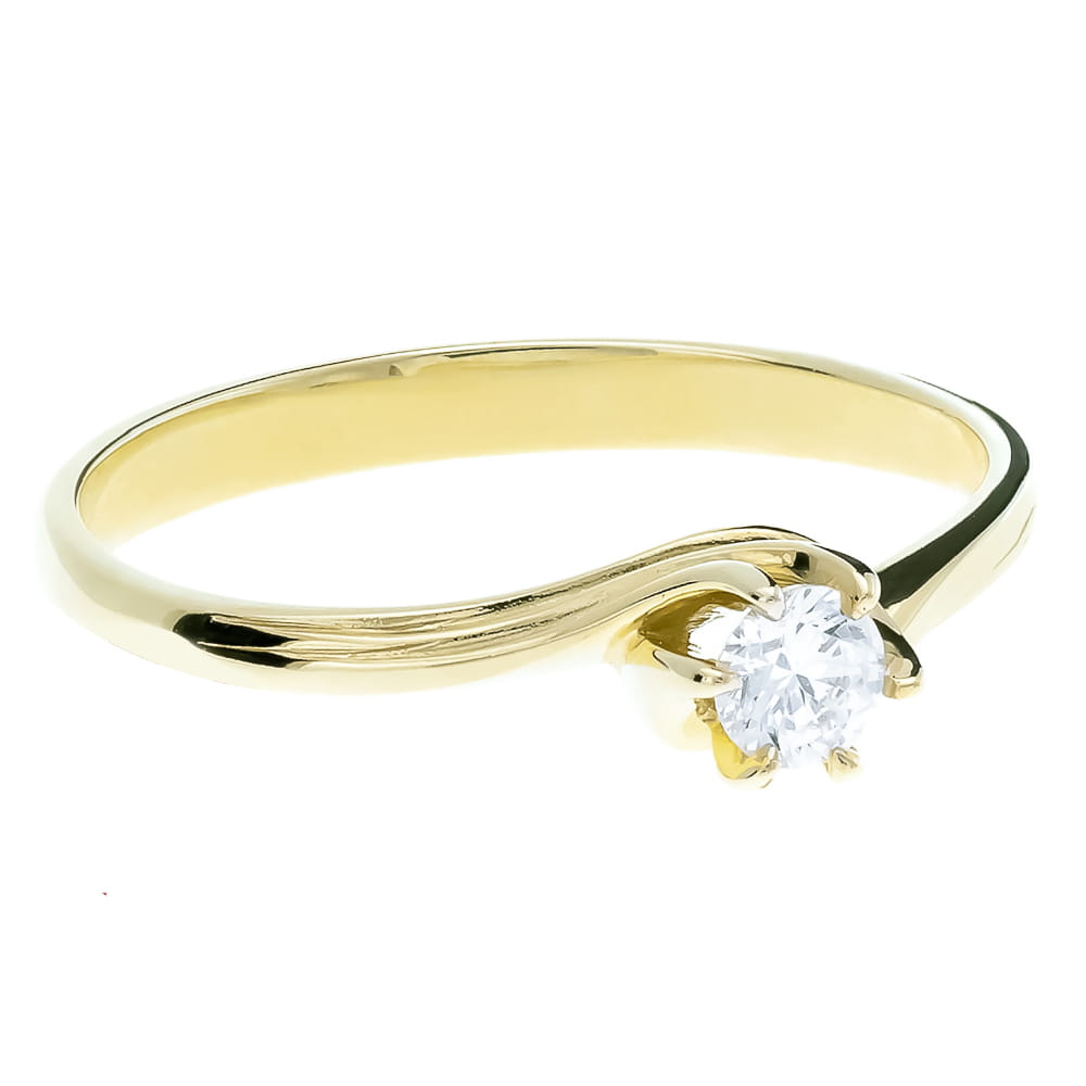 Inel Aur 8K cu Zirconiu Elegant