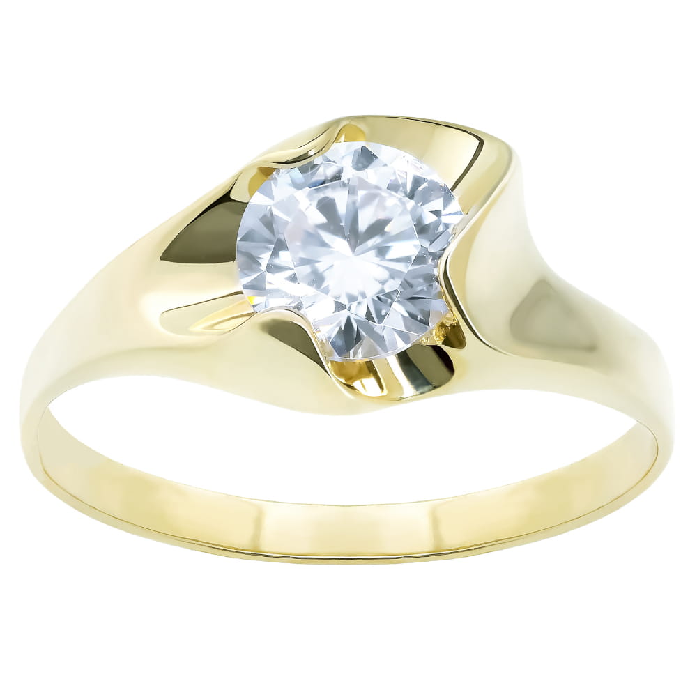 Inel Aur 8K cu Zirconiu Elegant