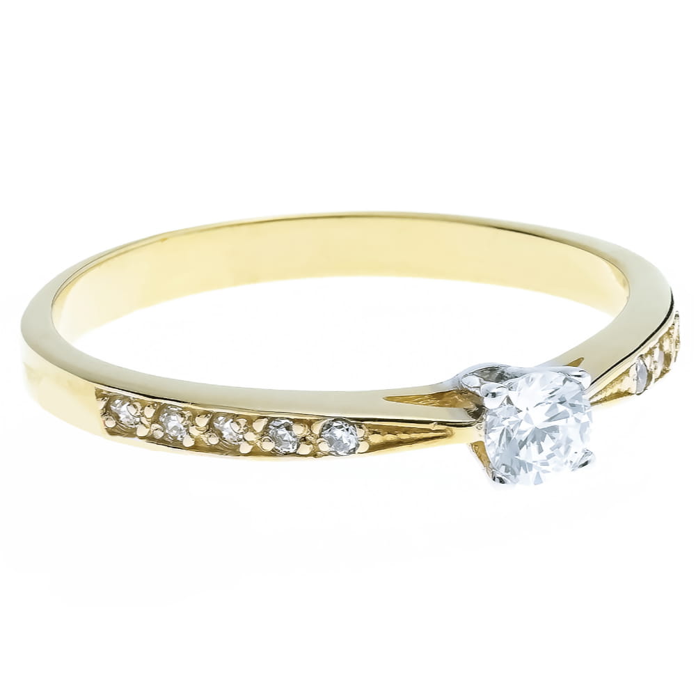 Inel Aur 8K cu Zirconii