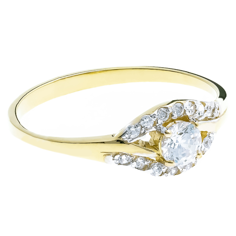 Inel Aur 8K cu Zirconii