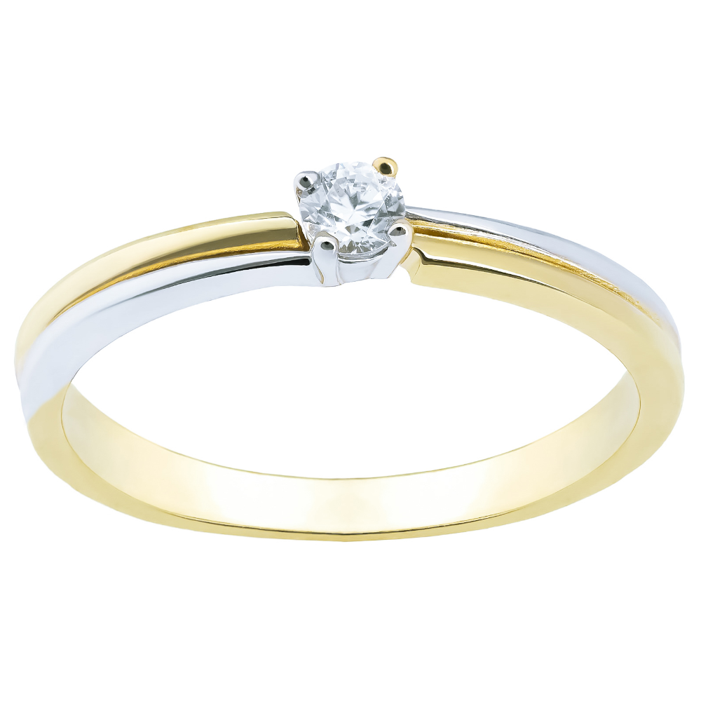 Inel Aur 8K cu Zirconiu