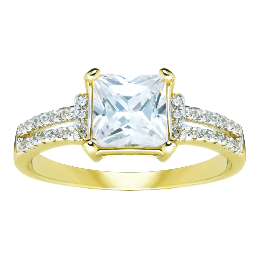 Inel de Logodnă din Aur 8K cu Piatră Mare de 3.1585 Ct