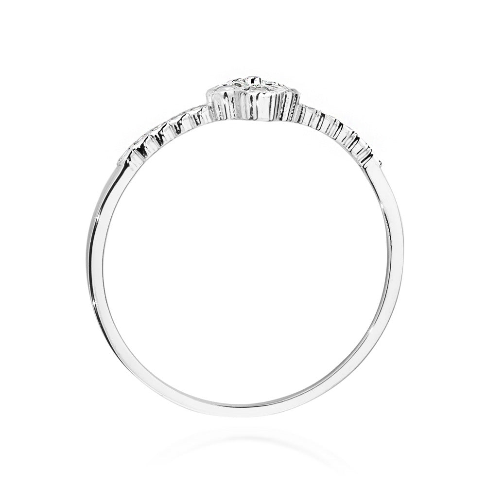 Inel Aur 14k cu Diamante 0.13 ct