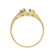 Inel Elegant Aur 8K cu Zirconii - Design Clasic