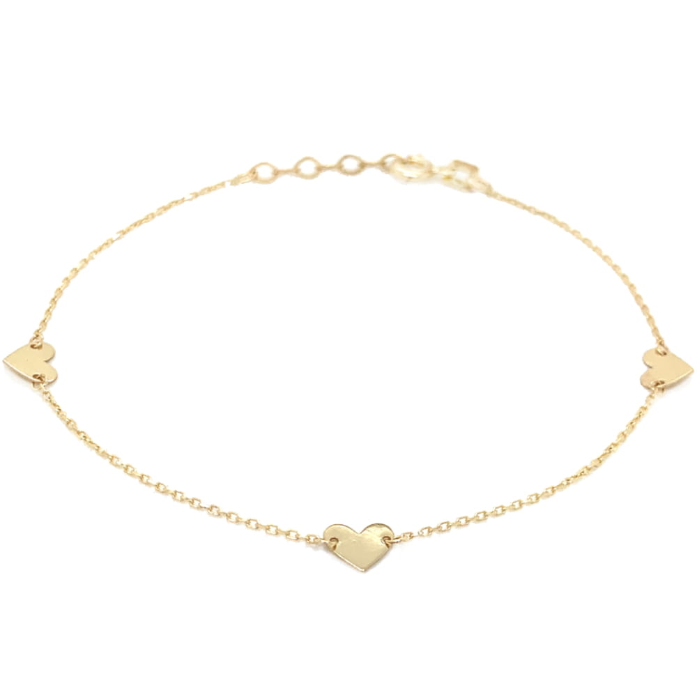 Bratara Aur 14k cu Inimioare
