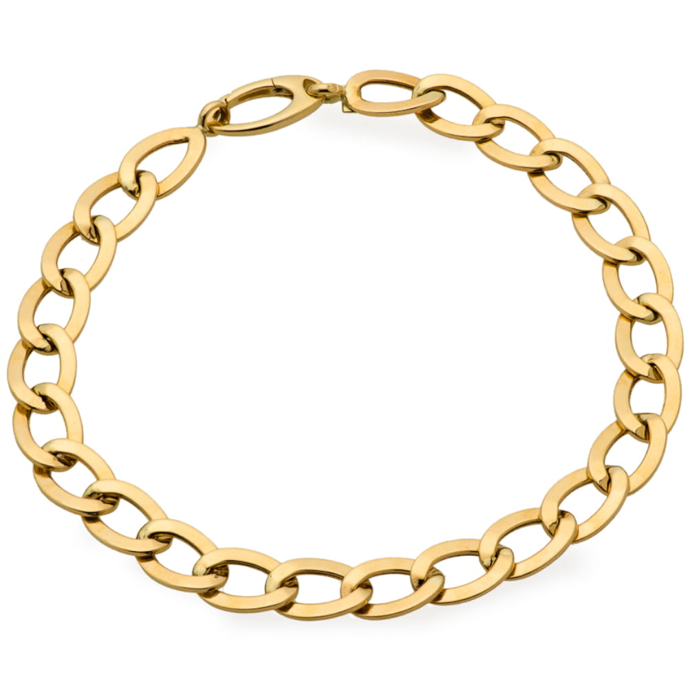 Bratara Aur cu Zale Ovale- 14k