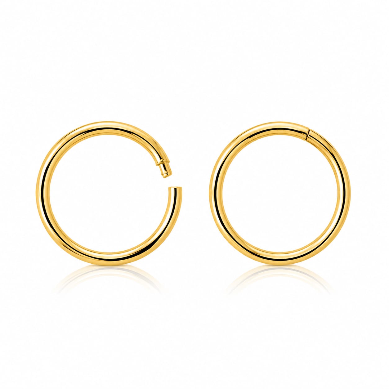 Cercei Aur 14K creole 10mm