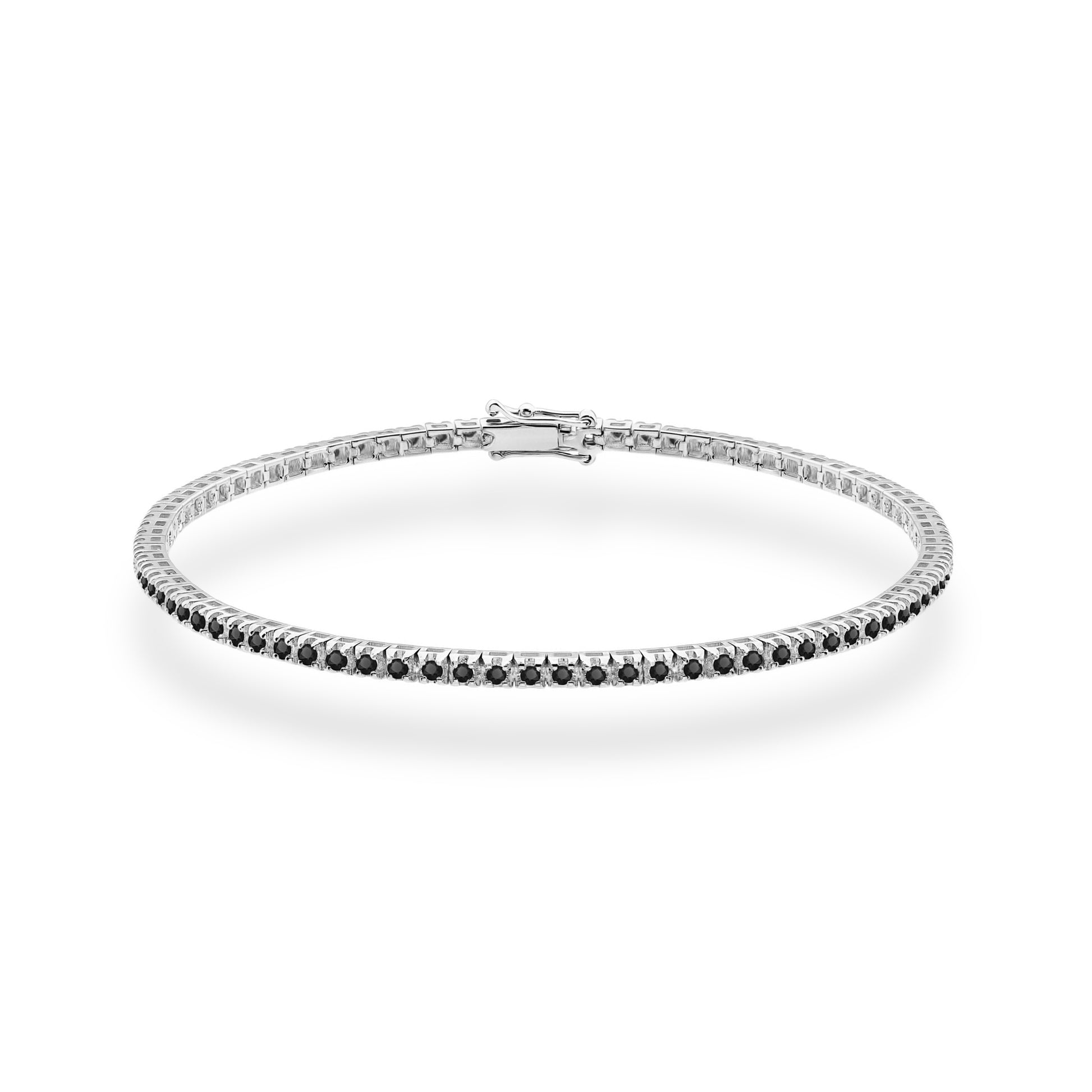 Bratara Aur 14K cu Diamante Naturale Negre 1.15 ct