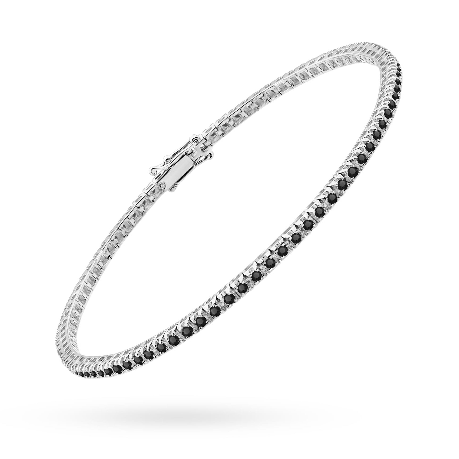Bratara Aur 14K cu Diamante Naturale Negre 1.15 ct