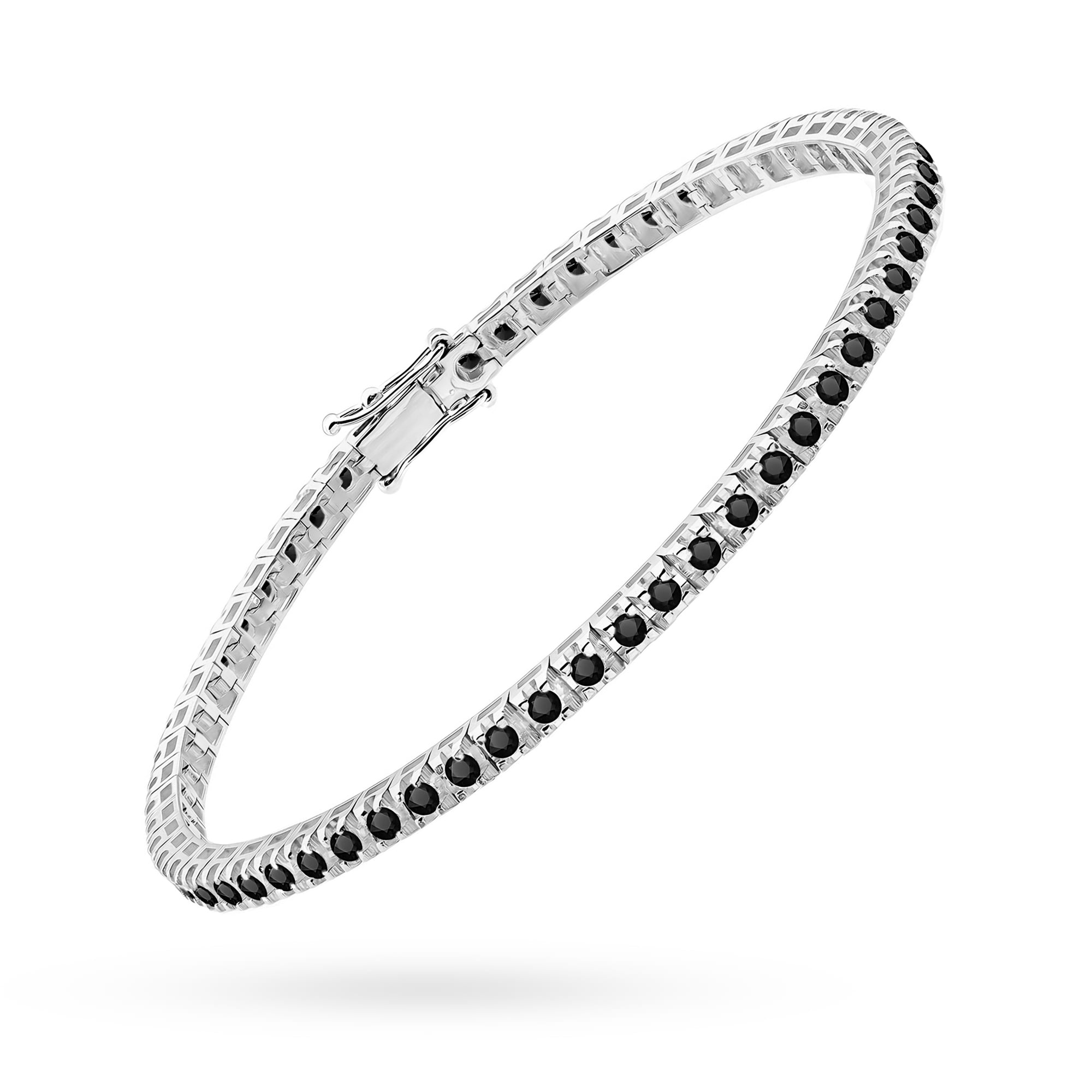 Bratara Aur 14K cu Diamante Naturale Negre 1.89 ct