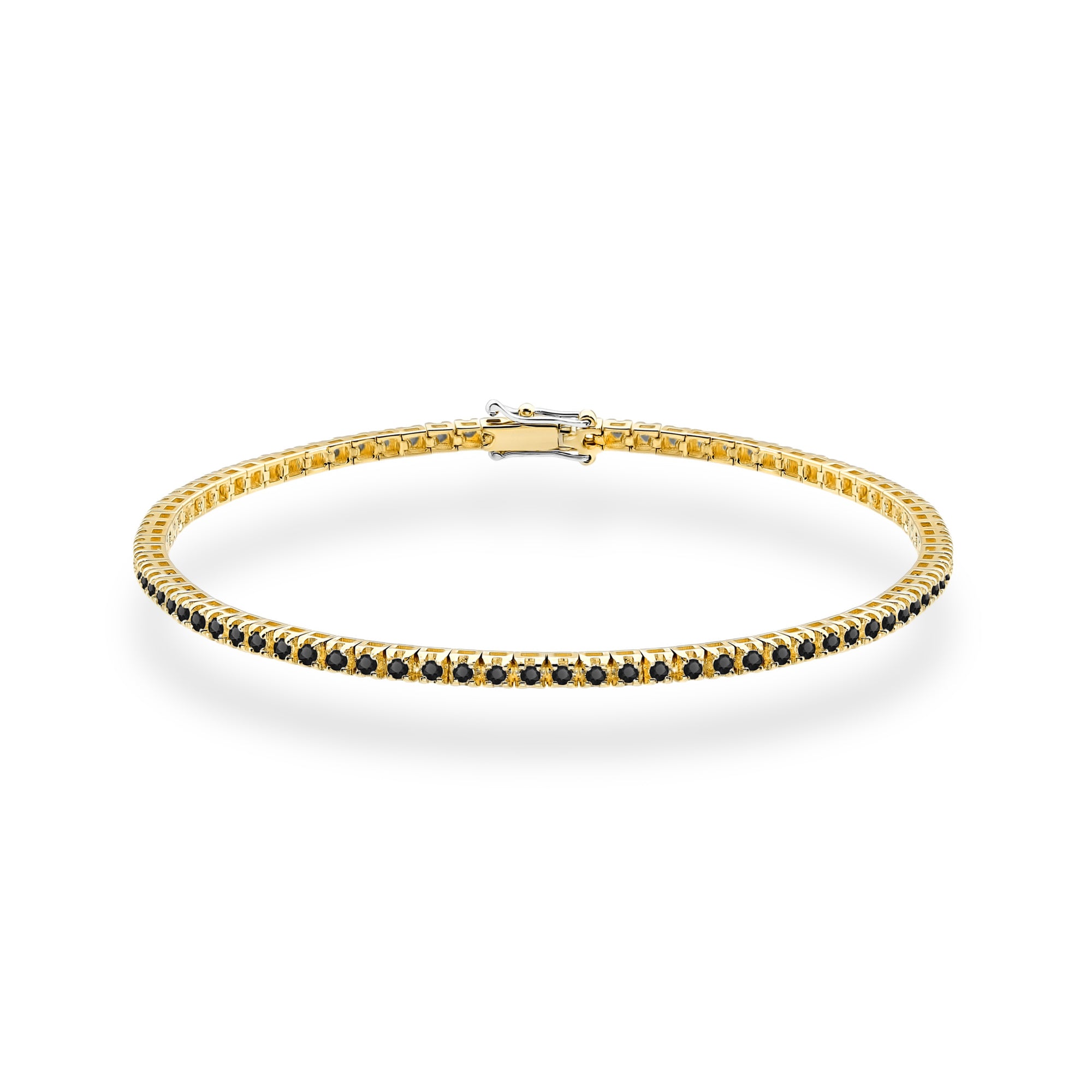 Bratara Aur 14K cu Diamante Naturale Negre 1.07 ct