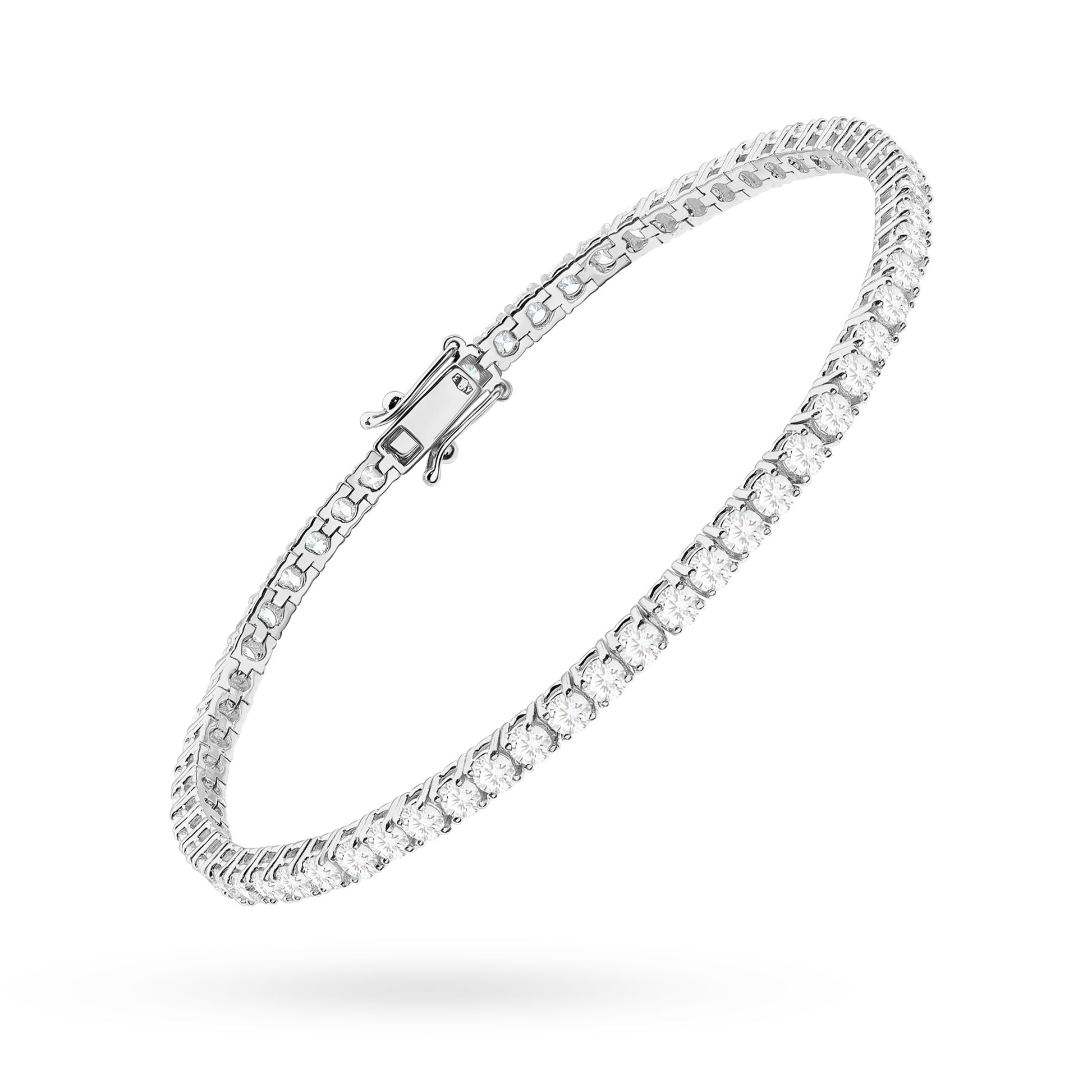 Bratara Aur 14K cu Diamante de Laborator 3.96 ct