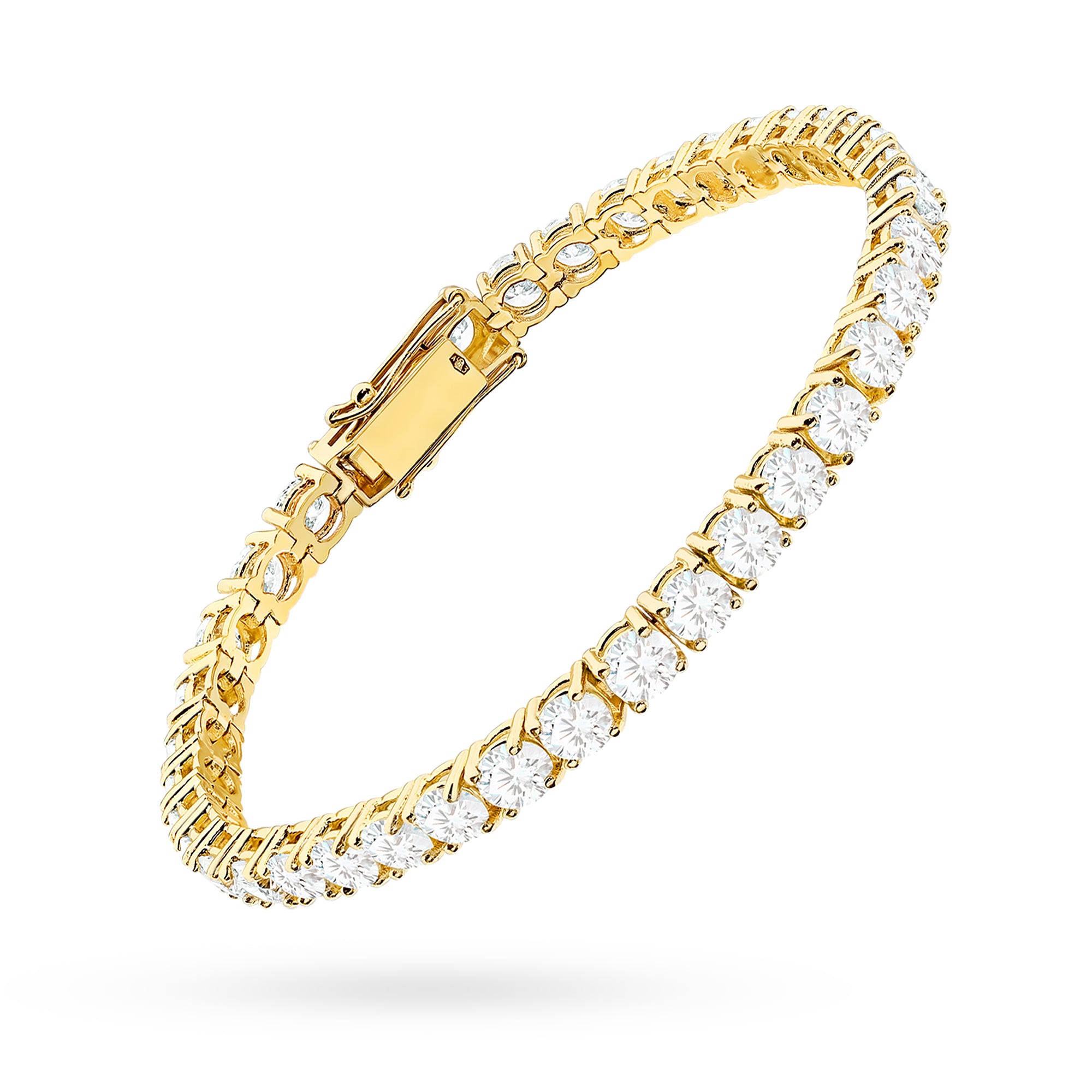 Bratara Aur 14K cu Diamante de Laborator 12.00 ct