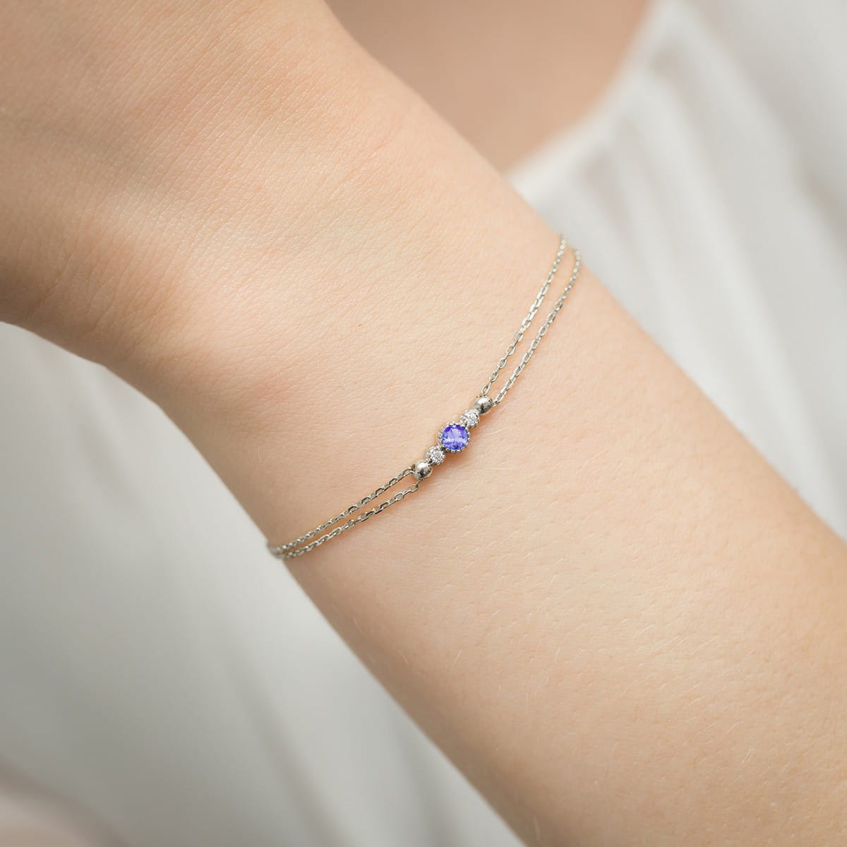 Brățară Aur 14K B005 Tanzanit 0.15ct