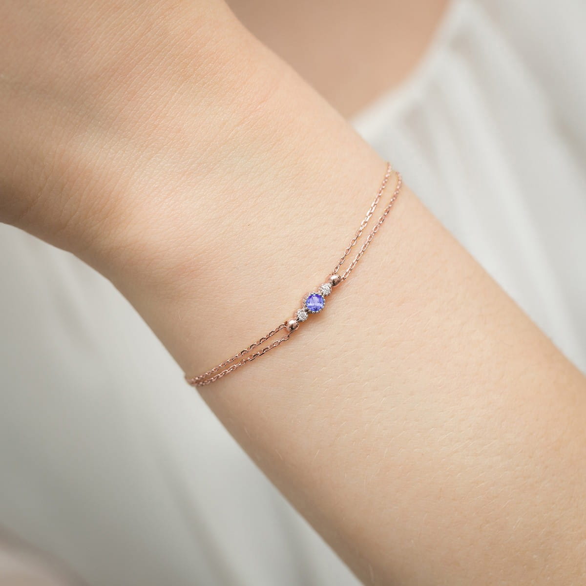 Brățară Aur 14K B005 Tanzanit 0.15ct