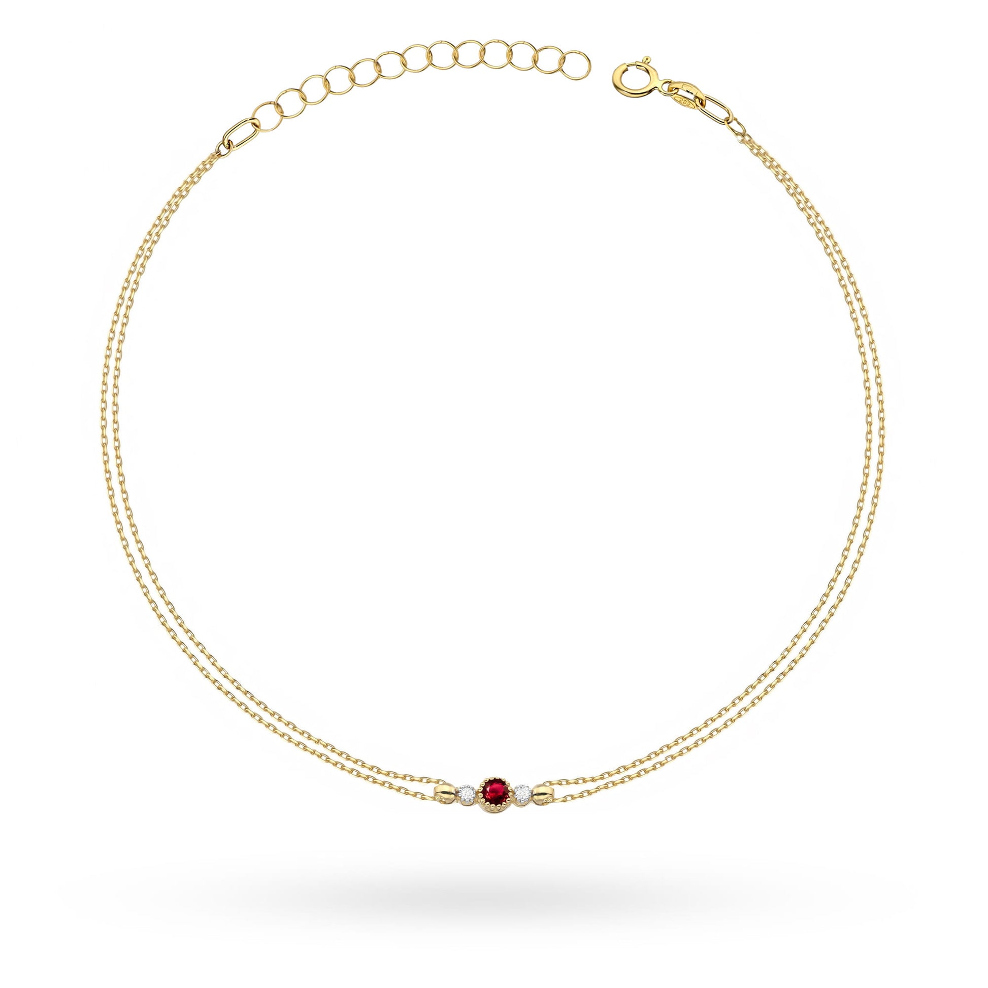 Image for Bratara Aur 14 K cu Rubin 0.15 ct