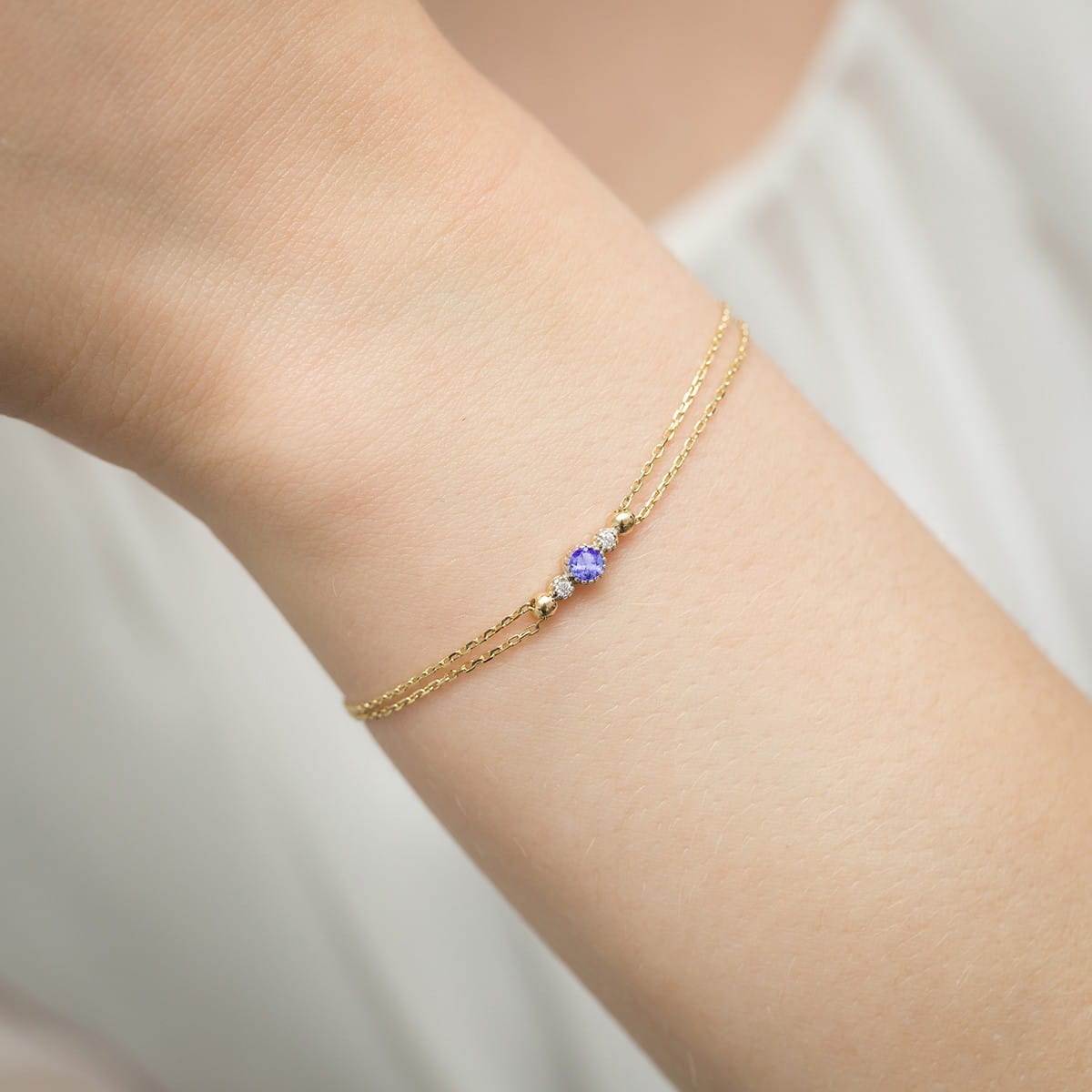 Brățară Aur 14K B005 Tanzanit 0.15ct
