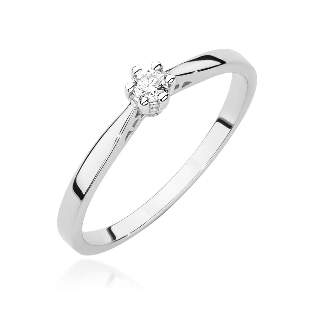 Inel Aur 14K cu Diamant 0.08 ct