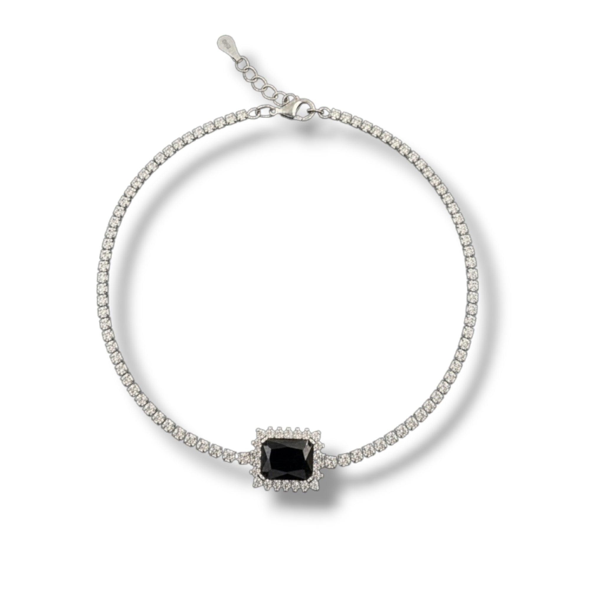 Bratara Argint 925 Tennis cu Zirconiu Negru
