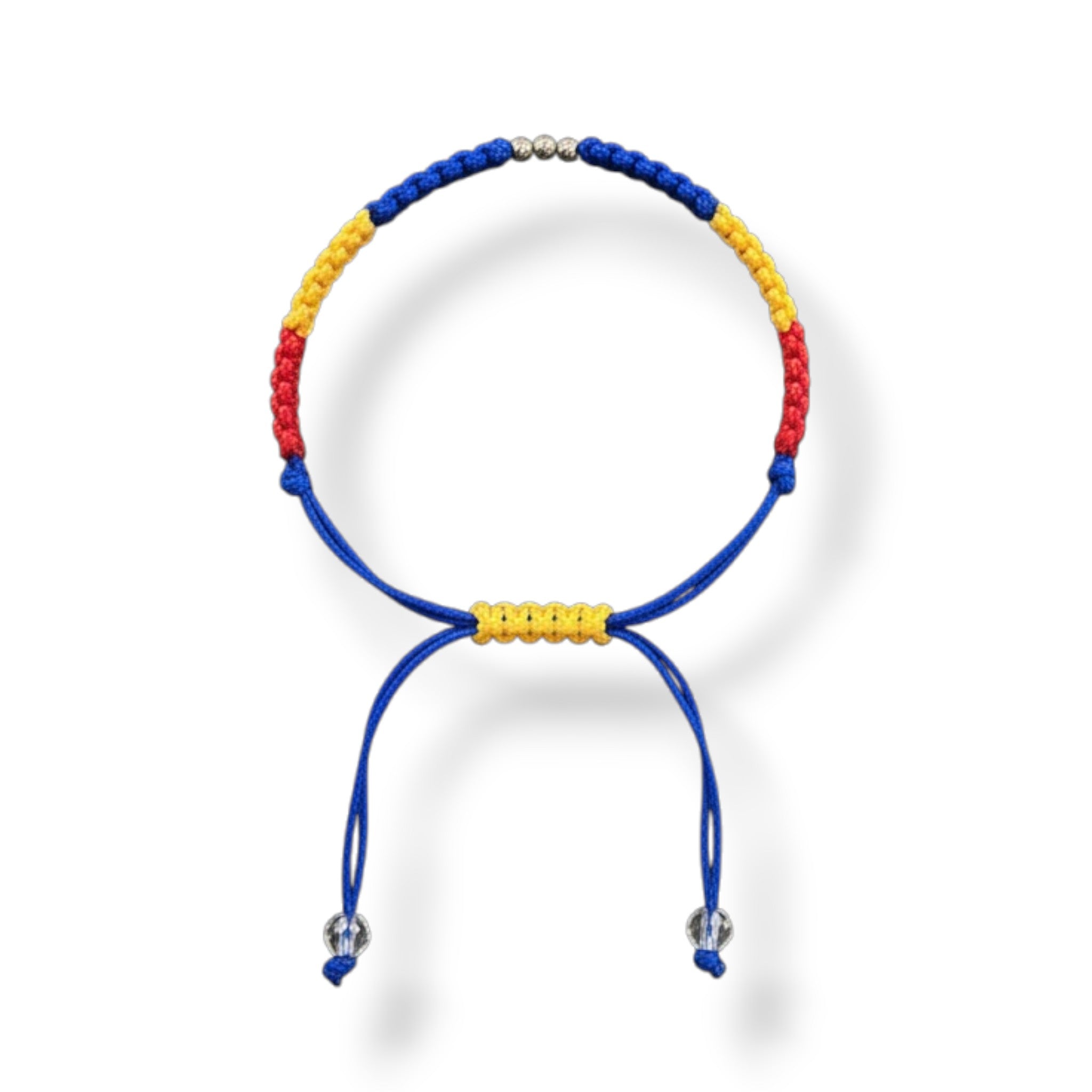 Bratara Bilute Slash Aur 8K cu Snur Tricolor