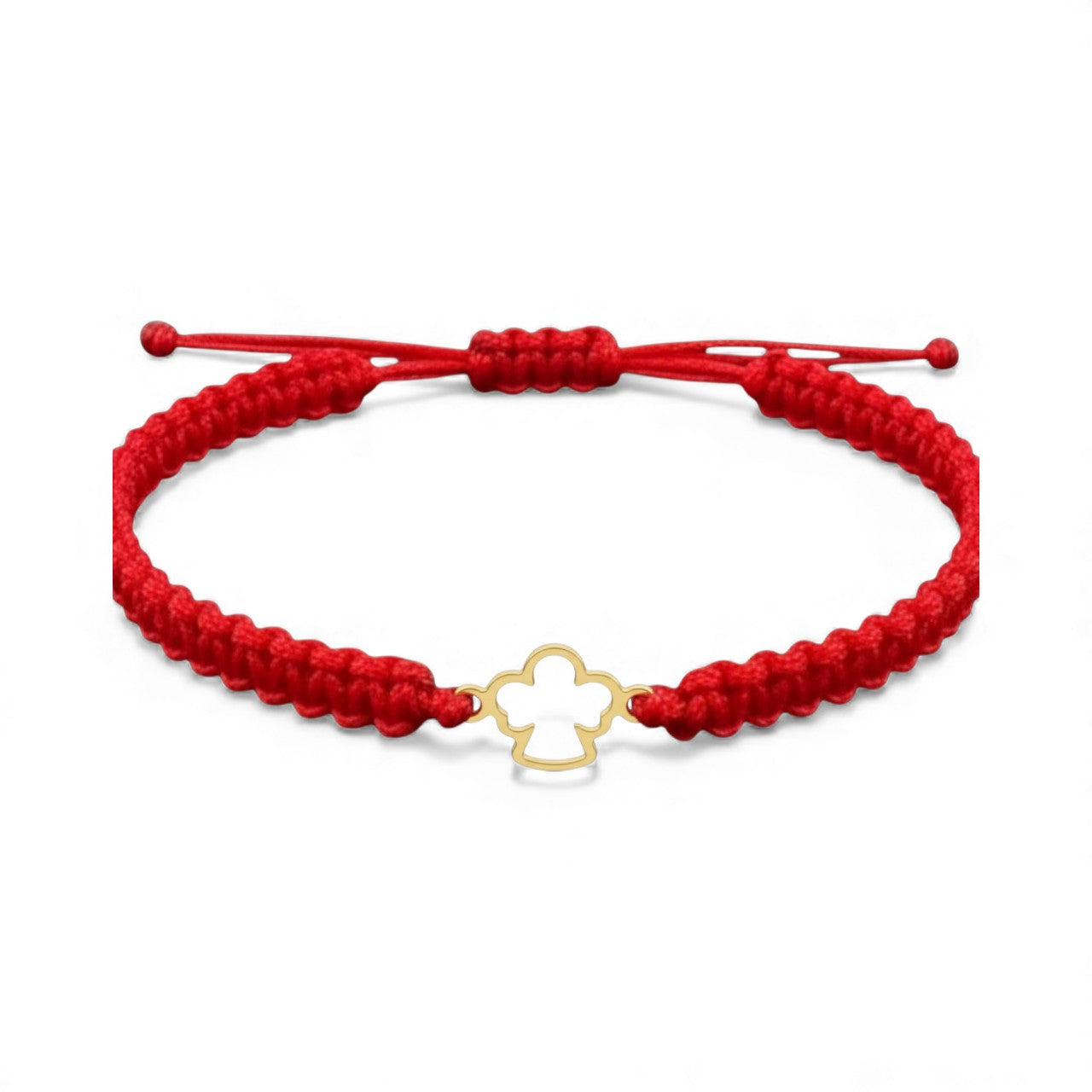 Bratara impletita cu Ingeras decupat - Aur 14K