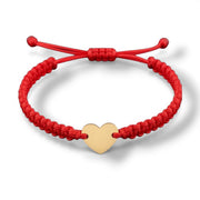Bratara impletita cu Inimioara - Aur 14K
