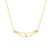 Colier Aripi Aur 14k cu Diamante 0.005 ct - Galben