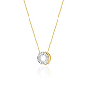 Colier Aur 14k cu Diamante 0.06 ct - Galben