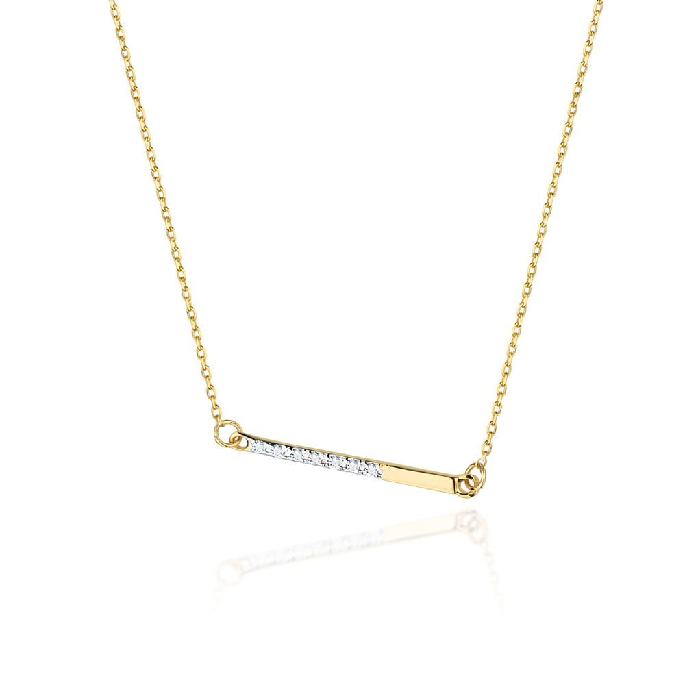Image for Colier Aur 14 K cu Diamante 0.03 ct