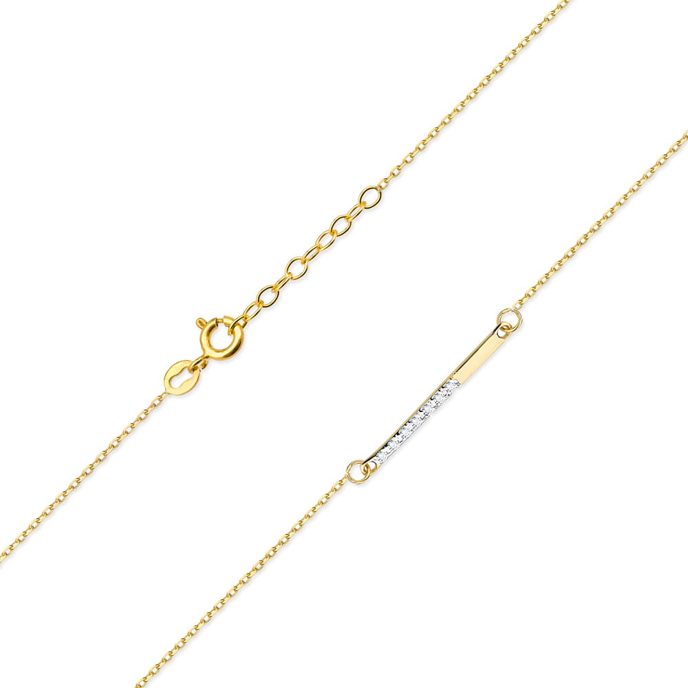 Image for Colier Aur 14 K cu Diamante 0.03 ct
