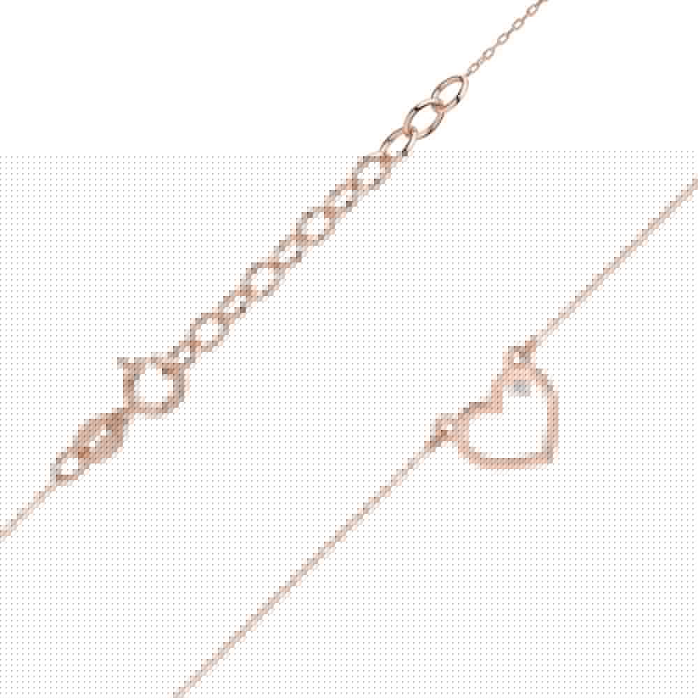 Image for Colier Inima Aur 14K cu Diamante 0.005 ct