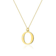 Colier Aur 14K cu Diamant Natural 0.01 ct