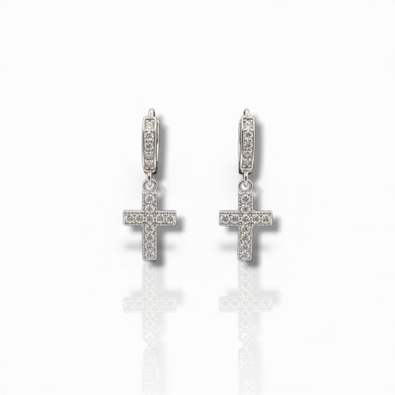 Cercei Argint 925 - Cruciulita cu Zirconii