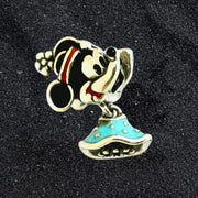 Talisman Argint 925 rodiat Minnie Mouse Simulated Diamond