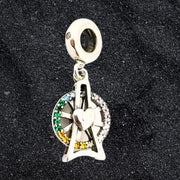 Talisman Argint 925 rodiat Carusel Simulated Diamond