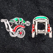 Talisman Argint 925 rodiat Carucior colorat- Simulated Diamond