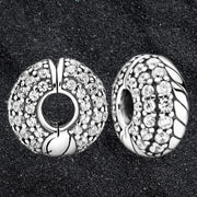Talisman Argint 925 rodiat Cerc cu pietricele Simulated Diamond