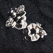 Talisman Argint 925 rodiat Albina si stupul Simulated Diamond