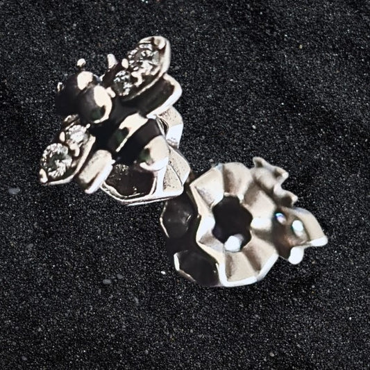 Talisman Argint 925 rodiat Albina si stupul Simulated Diamond
