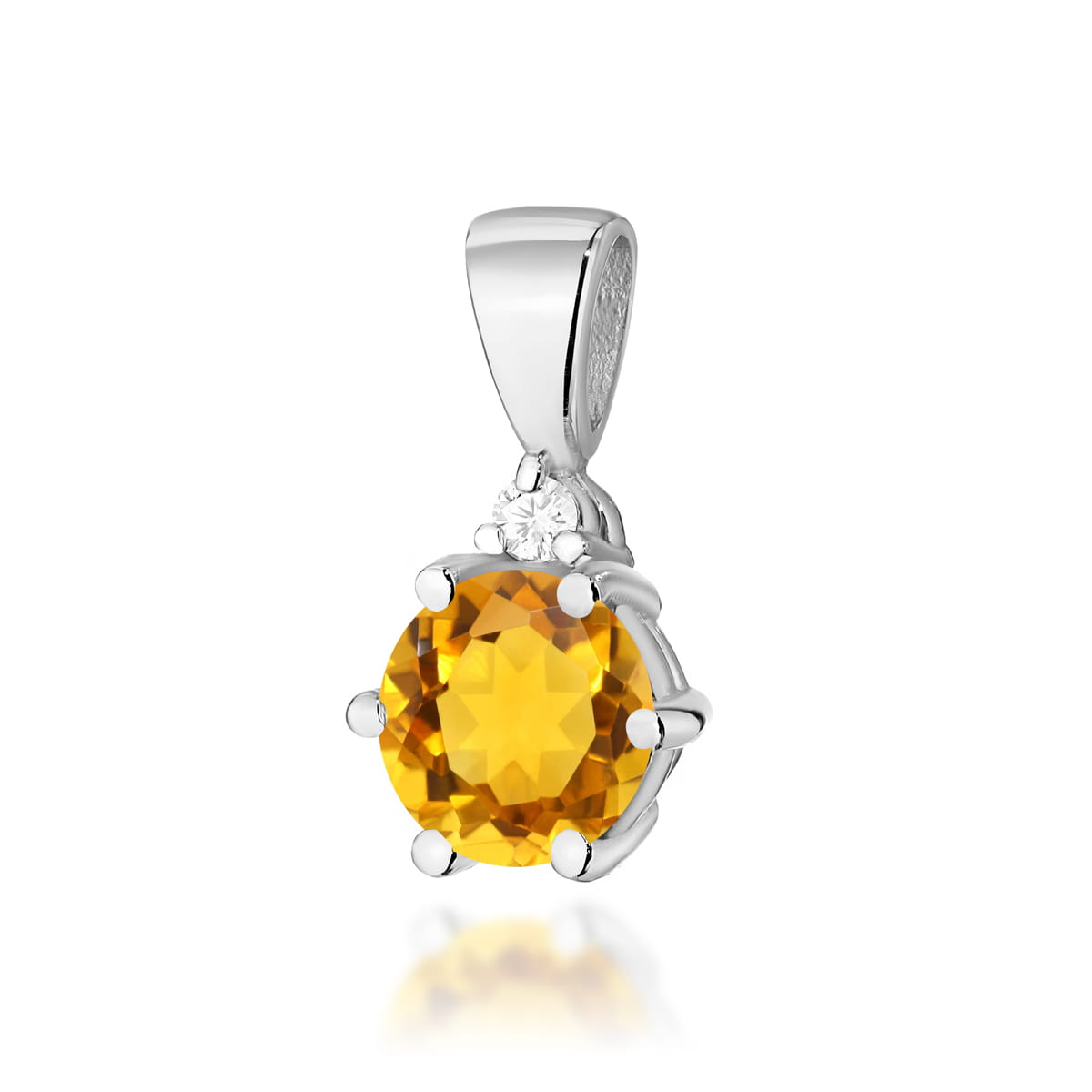 Pandantiv Aur 14K cu Citrine 0.50 ct