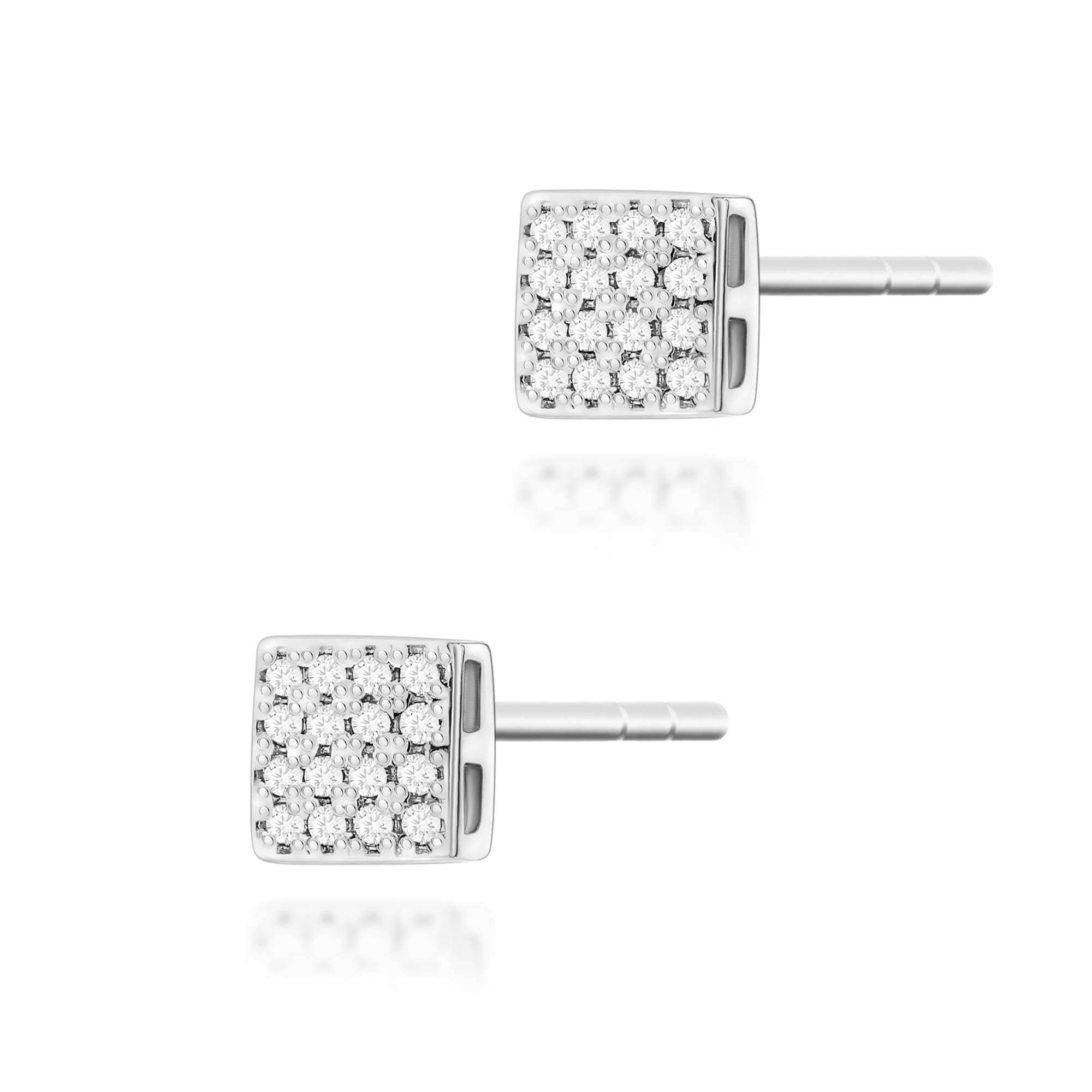 Cercei Aur 14K cu Diamante Naturale 0.16 ct