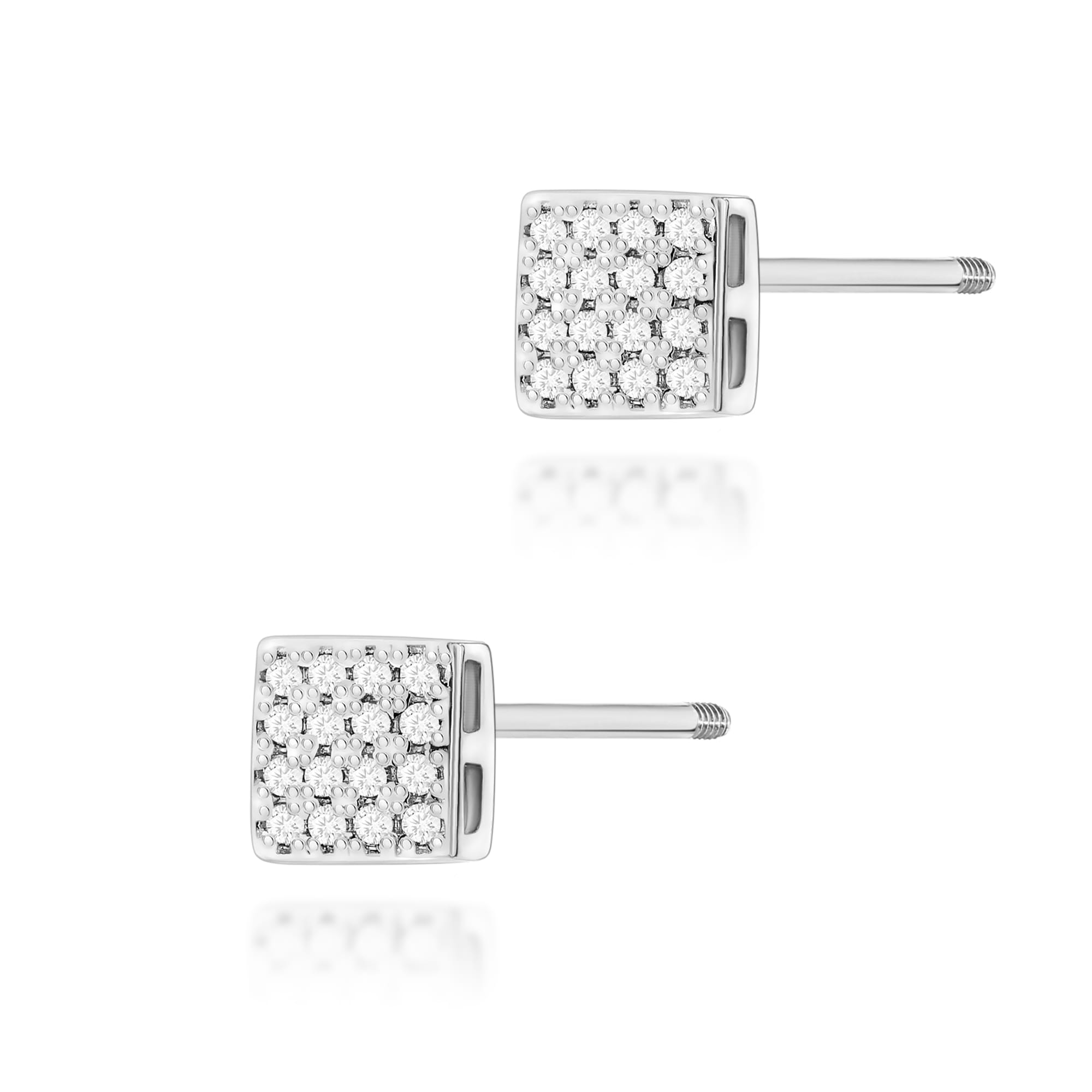Cercei Aur 14K cu Diamante Naturale 0.16 ct