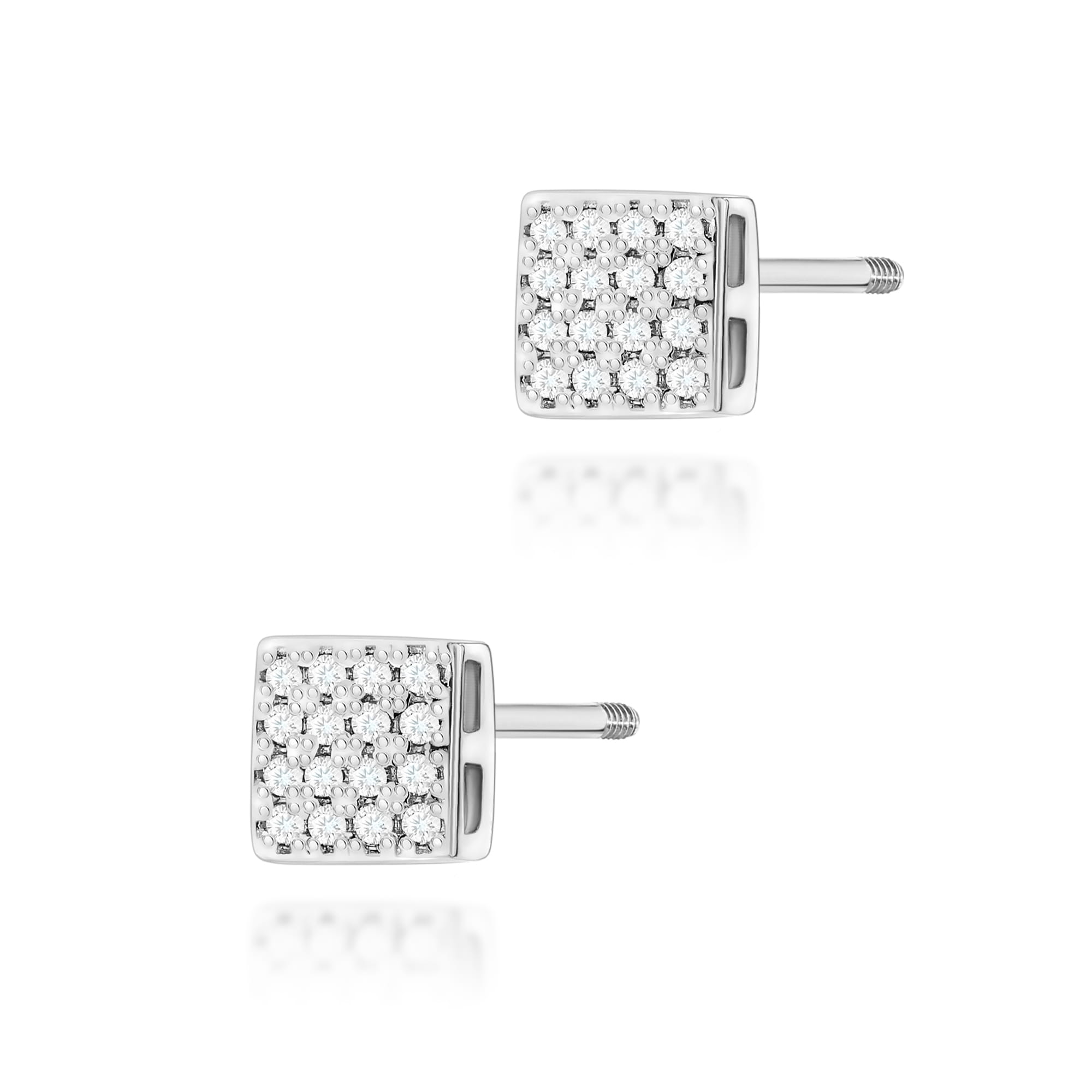 Cercei Aur 14K cu Diamante Naturale Naturale 0.16 ct