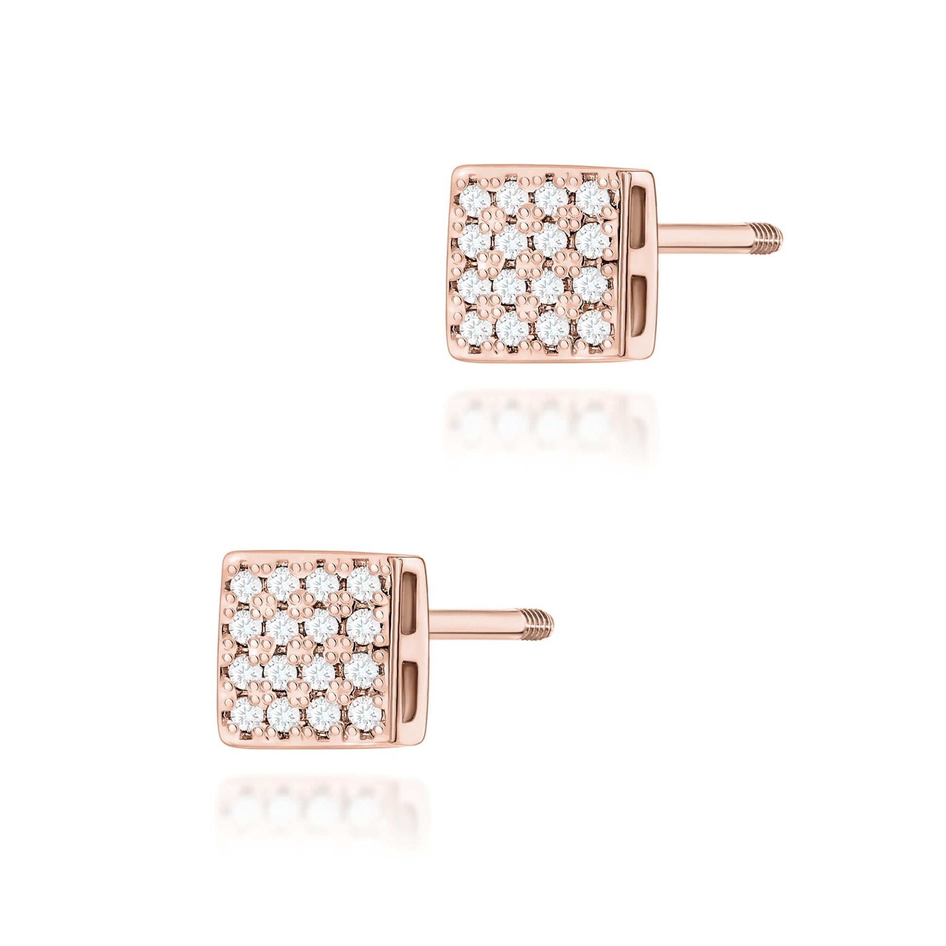 Cercei Aur 14K cu Diamante Naturale Naturale 0.16 ct