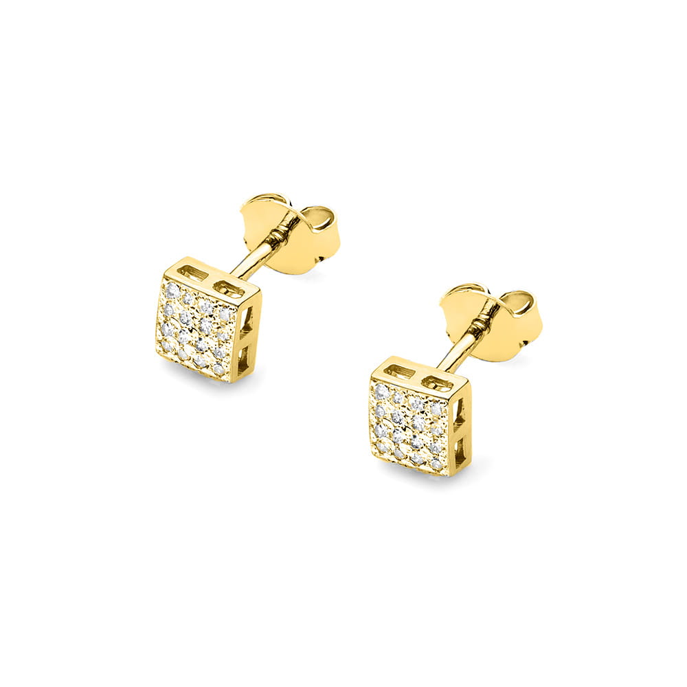 Cercei Aur 14K cu Diamante Naturale Naturale 0.16 ct